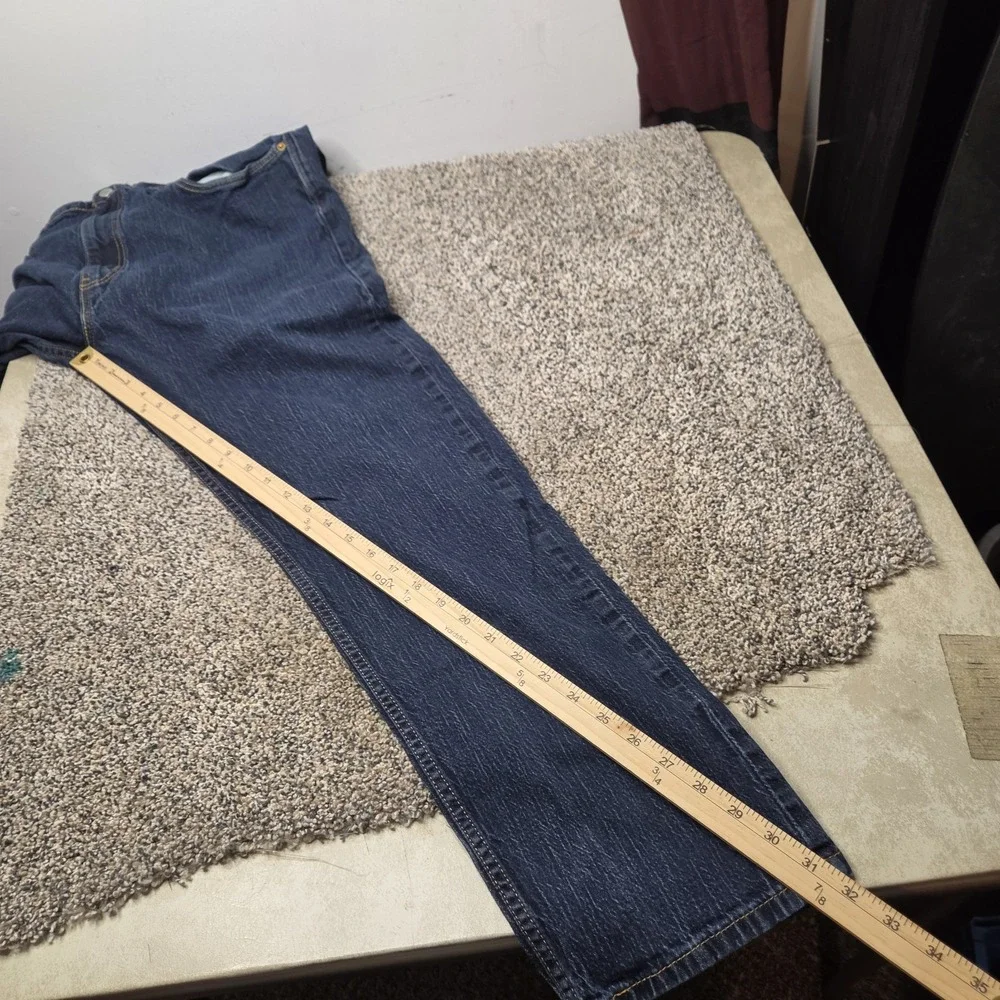 Levis‎ 502 Regular Taper Mens Jeans 40x32 Dark Wash Blue Denim 29507-0001